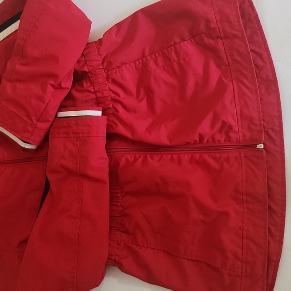 Tommy Hilfiger Red Ski Jacket with Black and White Stripes - Picture 4 of 13
